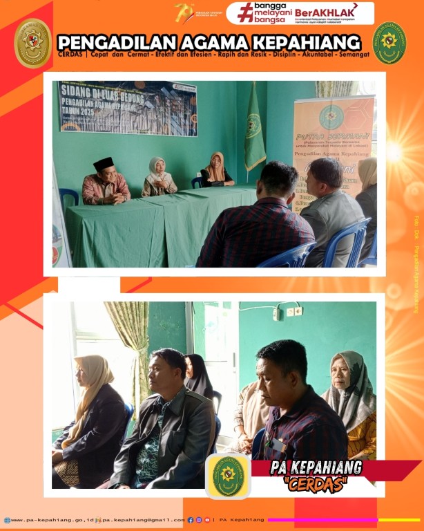 Kepahiang, 17 April 2025 Ketua Pengadilan Agama Kepahiang Dr. Liza Roihanah, S.H.I., M.H. dan jajaran Kepaniteraan melaksanakan Sidang Keliling diluar gedung ke Kantor Urusan Agama (KUA) Kecamatan Be (2) (Medium).jpg