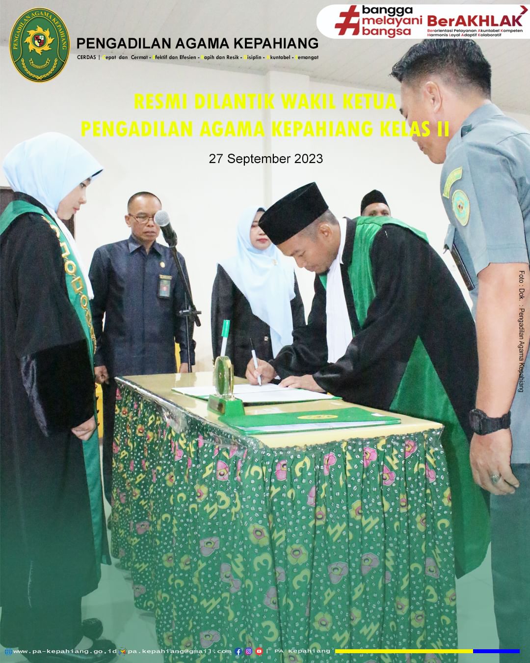 Pelantikan Waka Roichan 1
