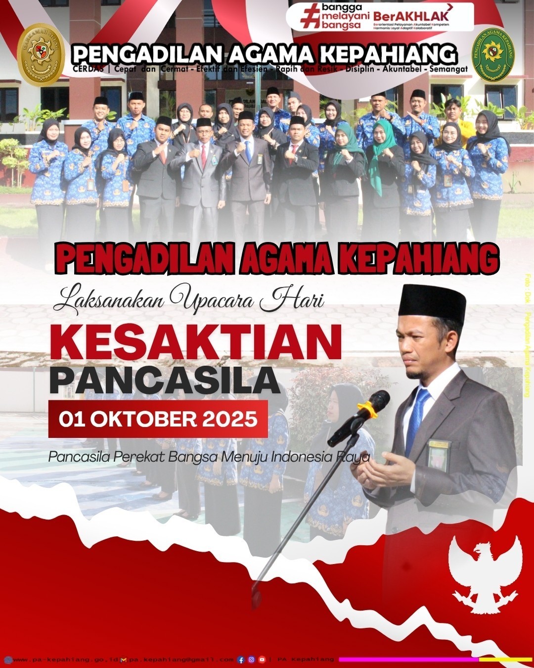 Pengadilan Agama Kepahiang melaksanakan Upacara Peringatan Hari Kesaktian Pancasila pada Rabu, 1.jpg