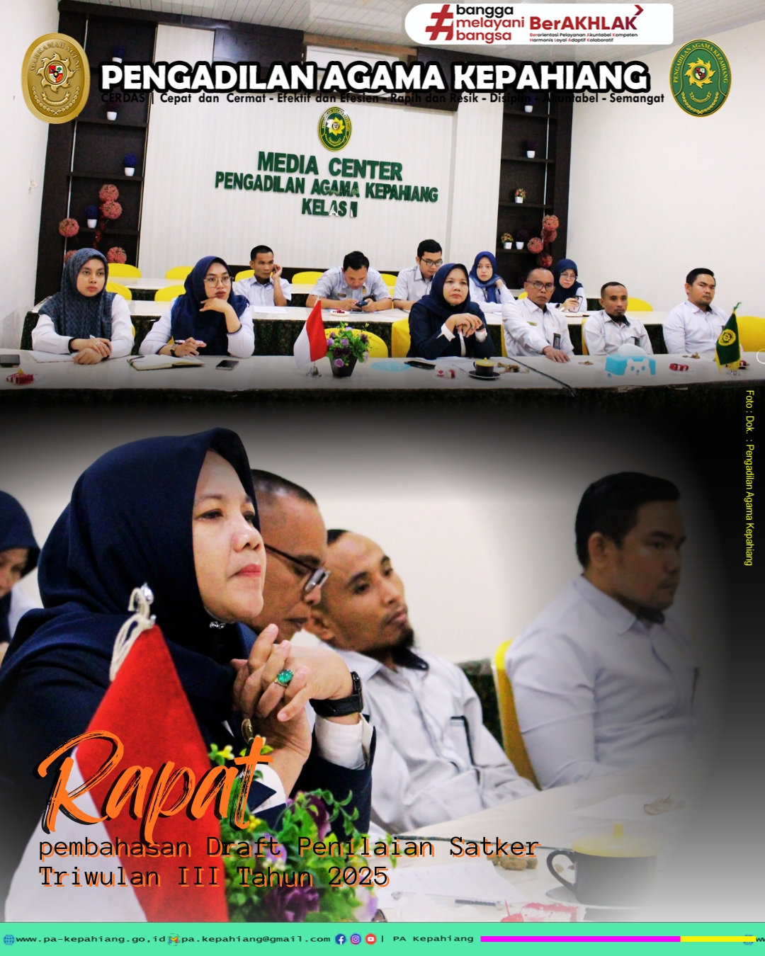 Senin, 13 Oktober 2025, Pengadilan Agama Kepahiang melaksanakan Rapat Pembahasan Draft Penilaian.jpg