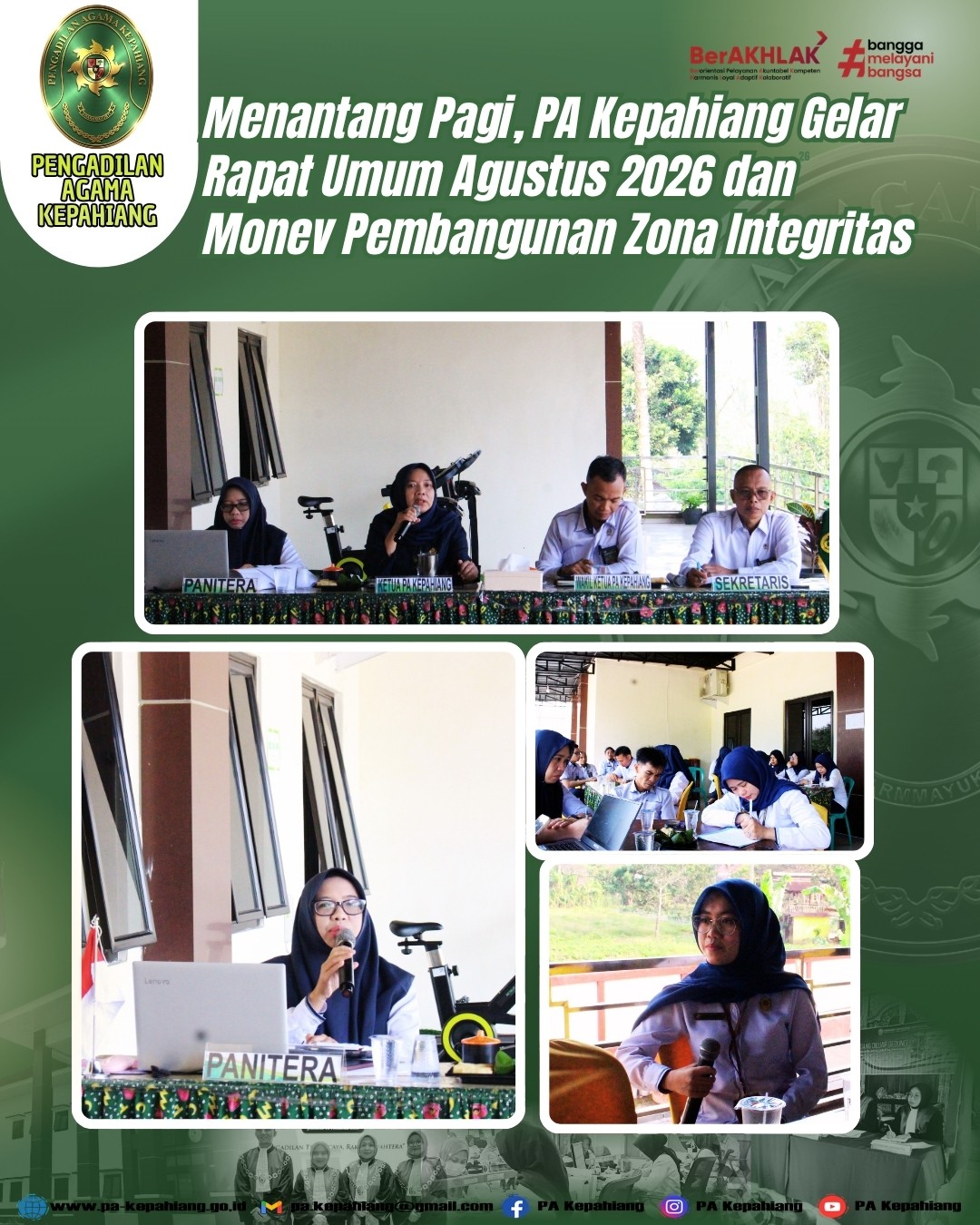 Senin, 3 Agustus 2026 — Seakan menantang pagi, seluruh aparatur Pengadilan Agama Kepahiang menga.jpg