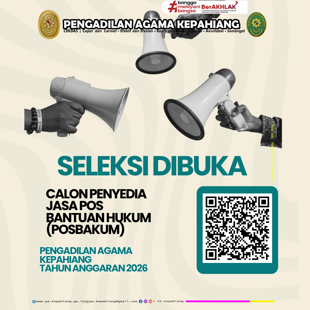 PENGUMUMAN PENGADAAN POSBAKUM